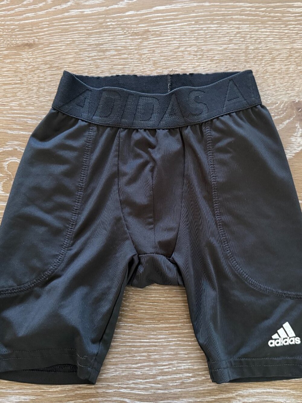 Boys Adidas black baseball sliding shorts size XS